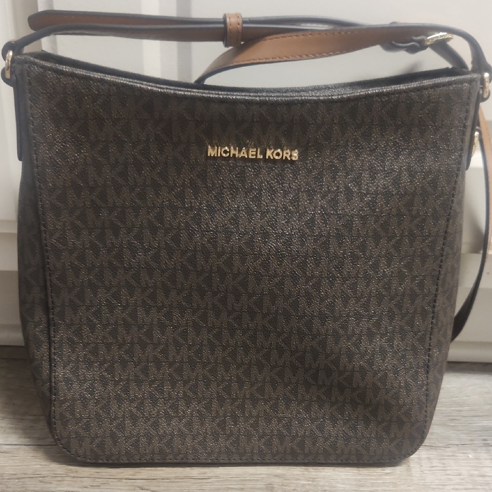 Michael Kors Dark Brown Crossbody Bag - Picture 2 of 15
